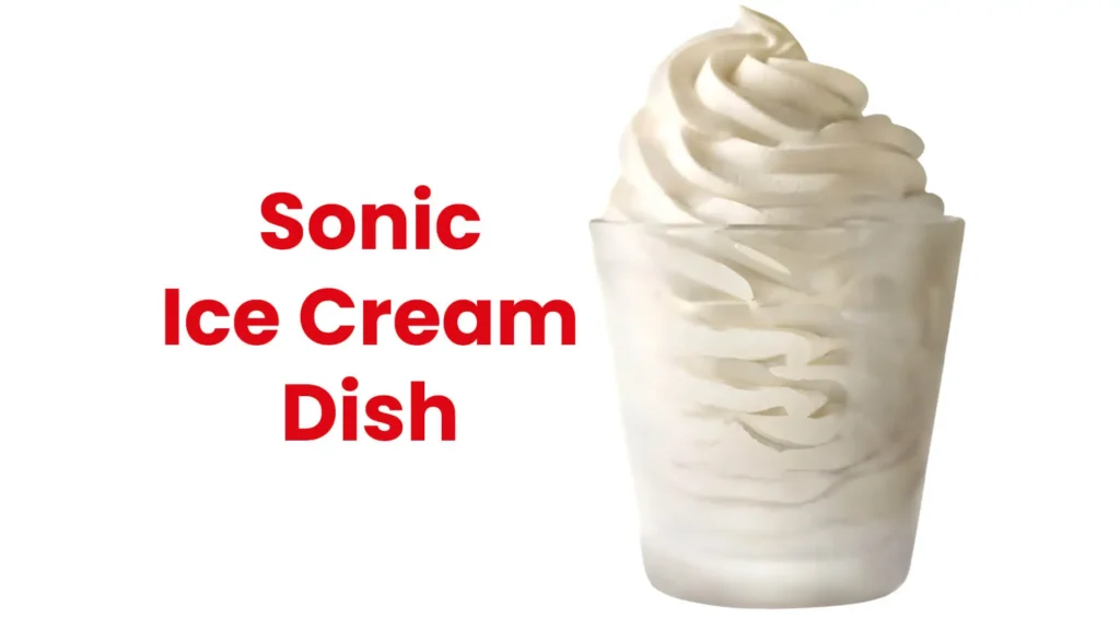 Sonic Ice Cream Menu