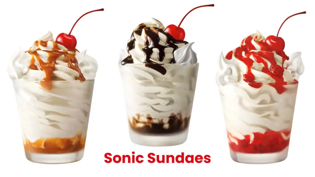 Sonic Ice Cream Sundaes