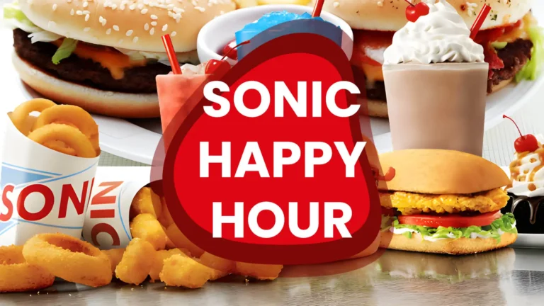 Sonic Happy Hour Menu [Best Deals]